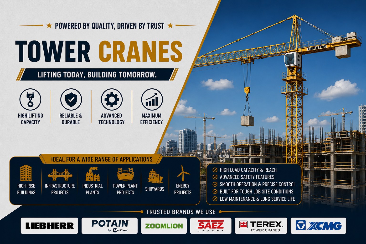 Tower crane motor repair and maintenance support in Saudi Arabia